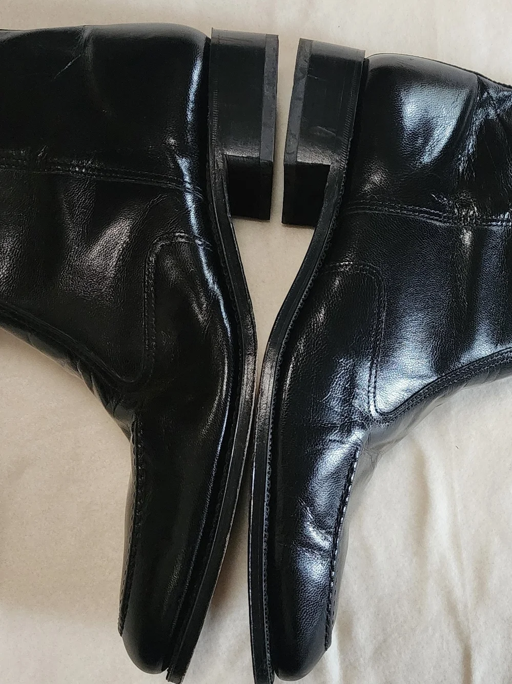 Florsheim Black Leather Ankle Booties